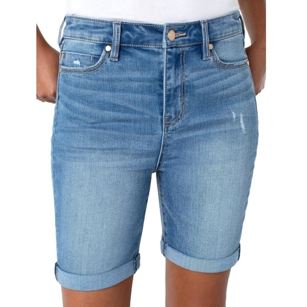 NWT Liverpool Women's Kristy High Rise Short Double Rolled Cuff Maysville